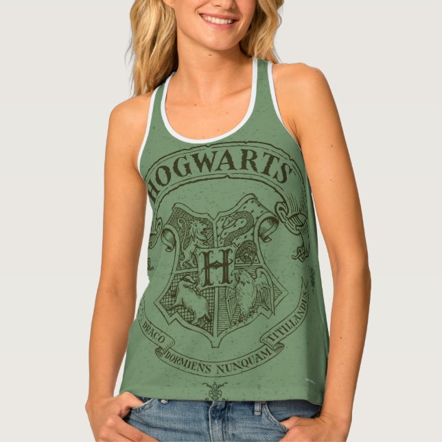 Harry Potter | Hogwarts Banner Crest Tank Top (Front)