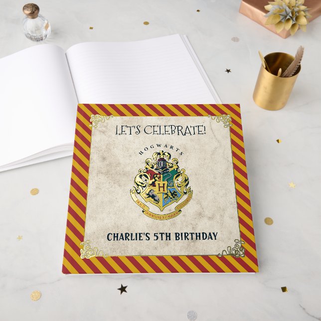 Harry Potter Hogwarts Birthday Cards & Gifts Sign Foil Guest Book (Front Open)