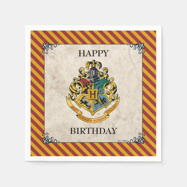 Harry Potter | Hogwarts Birthday Napkins (Front)