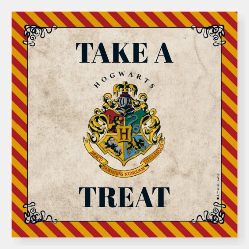 Harry Potter Hogwarts Birthday Take A Treat Sign