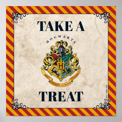 Harry Potter Hogwarts Birthday Take A Treat Sign