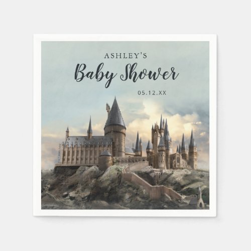 Harry Potter  Hogwarts Castle Baby Shower Napkins