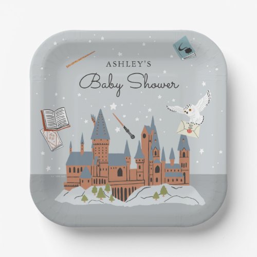 Harry Potter  Hogwarts Castle Baby Shower Paper Plates
