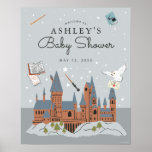 Harry Potter | Hogwarts Castle Baby Shower Poster<br><div class="desc">Welcome your guests to your Baby Shower with these Magical Harry Potter welcome signs.</div>