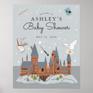 Harry Potter   Hogwarts Castle Baby Shower Poster