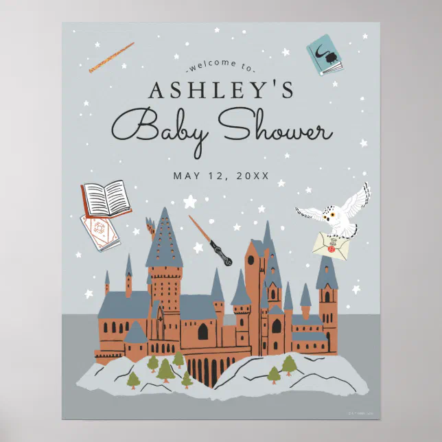 Harry Potter Hogwarts Castle Baby Shower Poster Zazzle