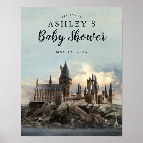 Harry Potter  Hogwarts Castle Baby Shower Poster