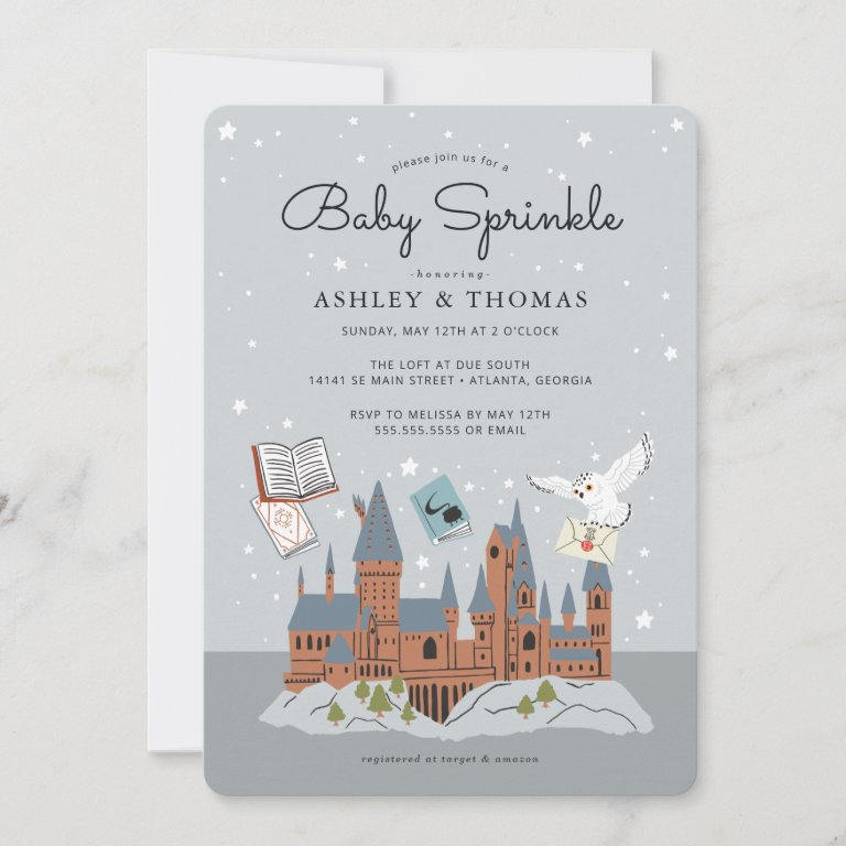 Harry Potter | Hogwarts Castle Baby Sprinkle Invitation