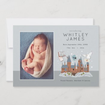 Harry Potter | Hogwarts Castle Birth Announcement by harrypotter at Zazzle