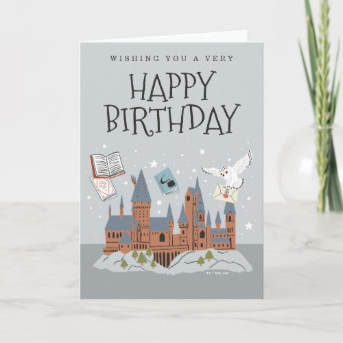 Harry Potter  Hogwarts Castle Birthday Card