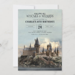 Harry Potter | Hogwarts Castle Birthday Invitation | Zazzle