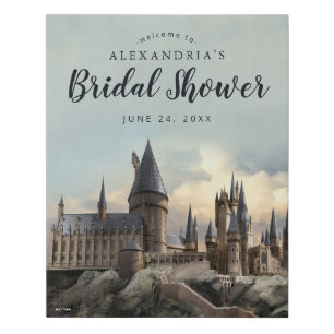 Harry Potter Hogwarts Castle Bridal Shower Faux Canvas Print