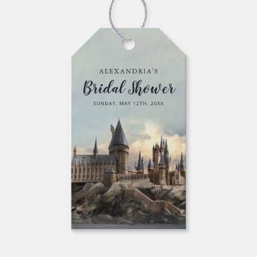 Harry Potter  Hogwarts Castle Bridal Shower Favor Gift Tags