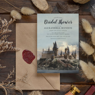 Harry Potter   Hogwarts Castle Bridal Shower Invitation
