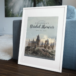 Harry Potter   Hogwarts Castle Bridal Shower Poster