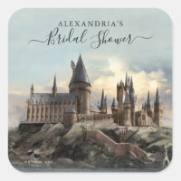 Harry Potter | Hogwarts Castle Bridal Shower Square Sticker