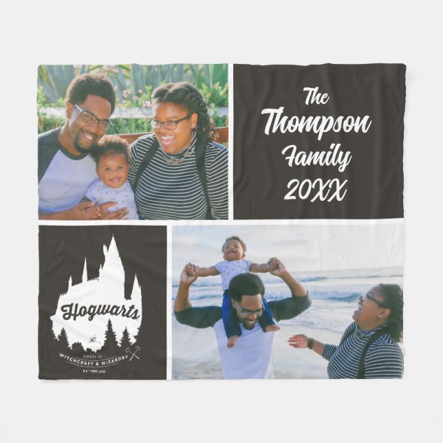 Harry Potter | HOGWARTS™ Castle Family Photo Fleece Blanket (Front (Horizontal))