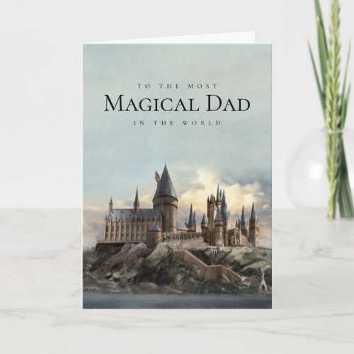 Harry Potter Hogwarts Castle Father's Day Card