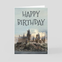Harry Potter Hogwarts Castle Happy Birthday Card