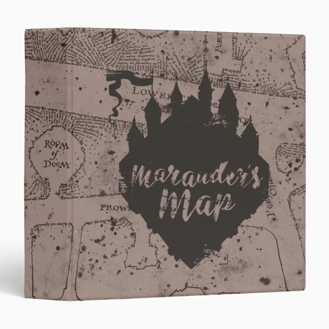 Harry Potter | HOGWARTS™ Castle Marauder's Map 3 Ring Binder (Front/Spine)