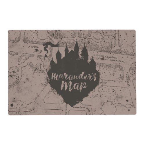 Harry Potter  HOGWARTS Castle Marauders Map Placemat