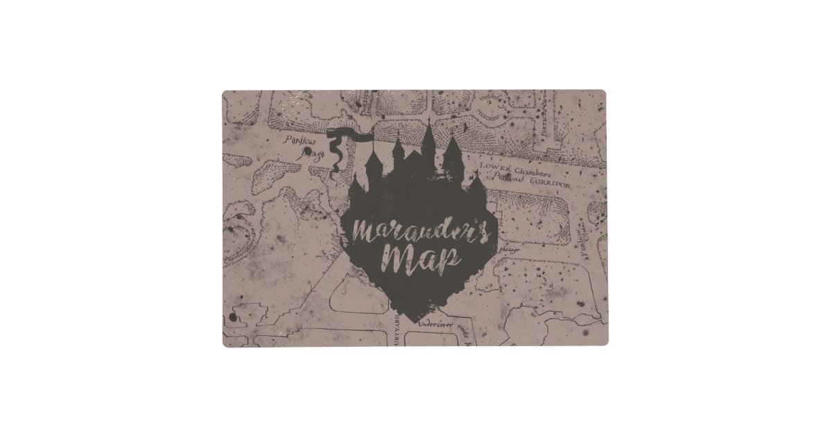 Magic World Hufflepuff Castle Map Poster The Marauders Map Canvas