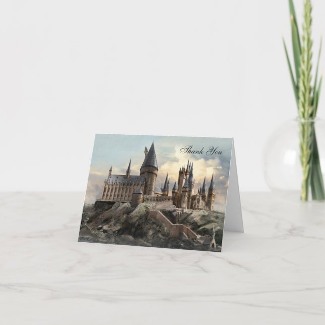Harry Potter Hogwarts Castle Thank You Card (Front)
