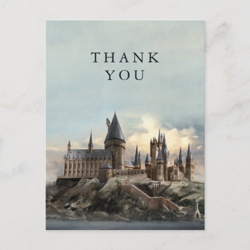 Harry Potter Hogwarts Castle Thank You Postcard