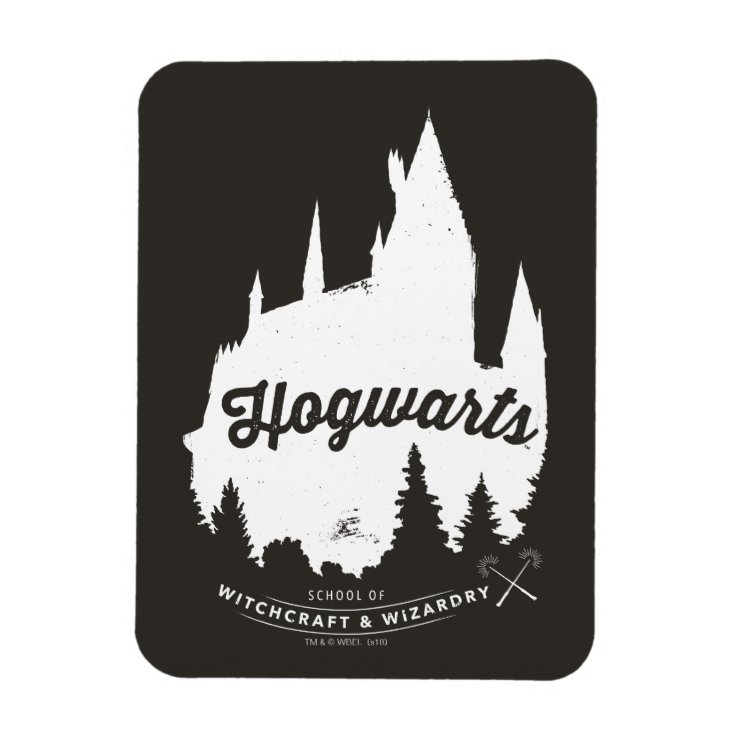 Harry Potter | HOGWARTS™ Castle Typography Magnet | Zazzle