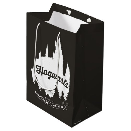 Harry Potter  HOGWARTS Castle Typography Medium Gift Bag