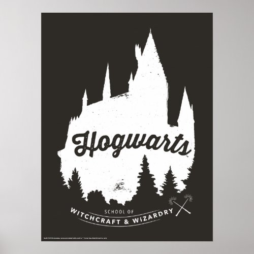 Harry Potter  HOGWARTS Castle Typography Poster