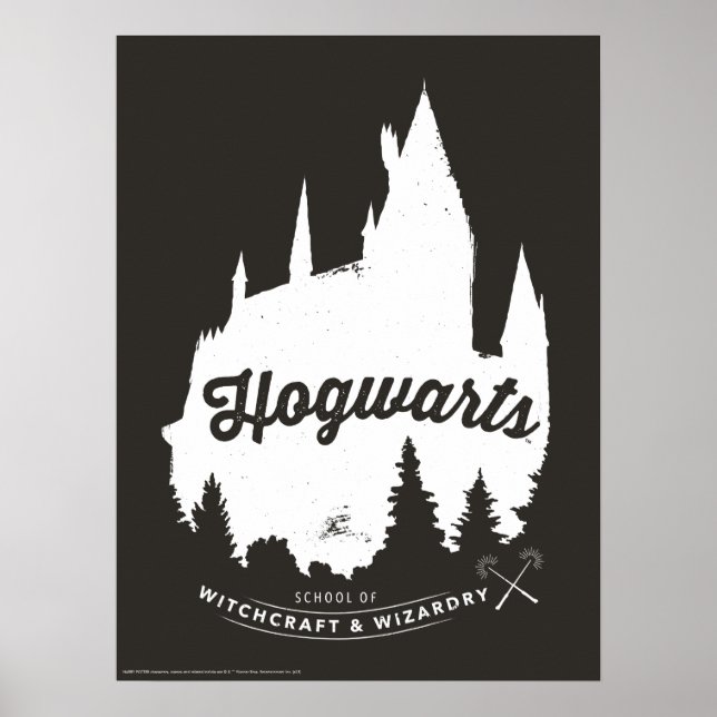 Harry Potter | HOGWARTS™ Castle Typography Poster (Front)