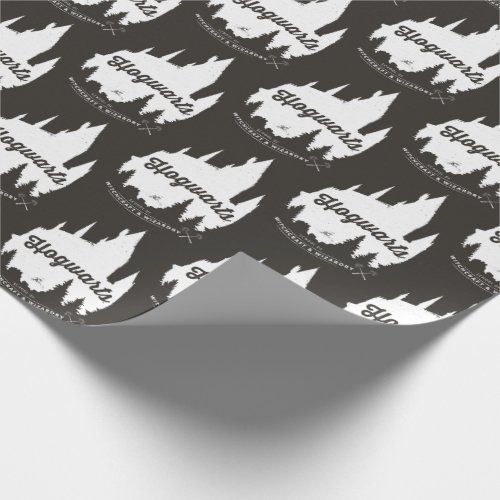 Harry Potter  HOGWARTSâ Castle Typography Wrapping Paper
