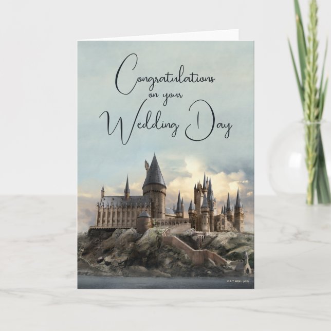 Harry Potter | Hogwarts Castle Wedding Card (Front)