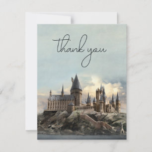 Harry Potter Hogwarts Castle Wedding Thank You Card