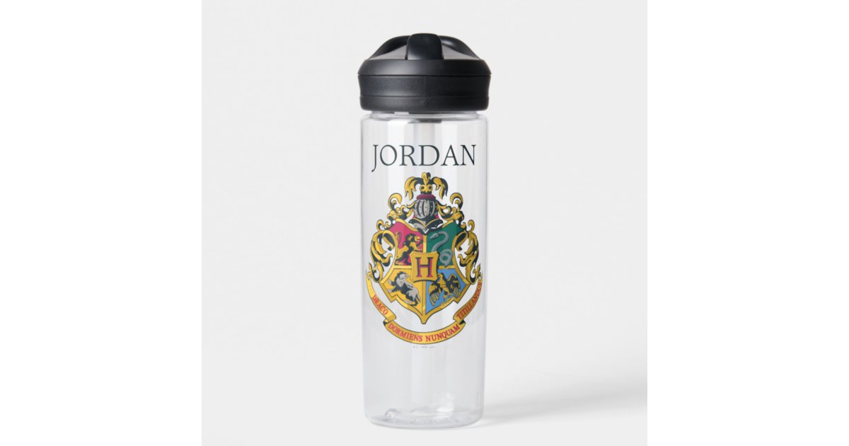 Harry Potter | Hogwarts Crest | Add Your Name Water Bottle | Zazzle