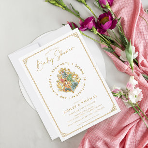 Harry Potter   Hogwarts Crest Baby Shower Invitation