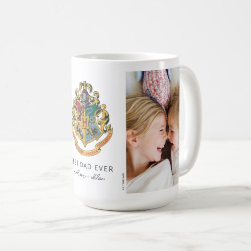 Harry Potter  Hogwarts Crest _ Best Dad Ever Coffee Mug