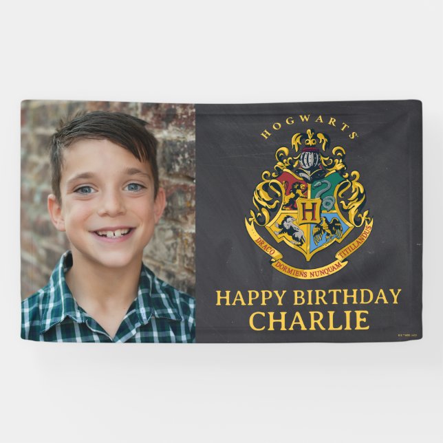 Harry Potter Hogwarts Crest Birthday  Banner (Horizontal)