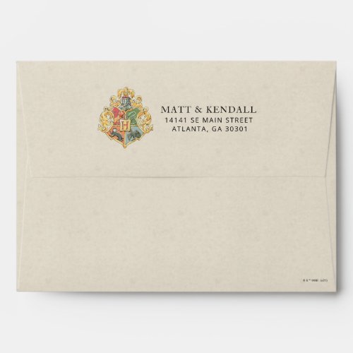 Harry Potter Hogwarts Crest Birthday Envelope