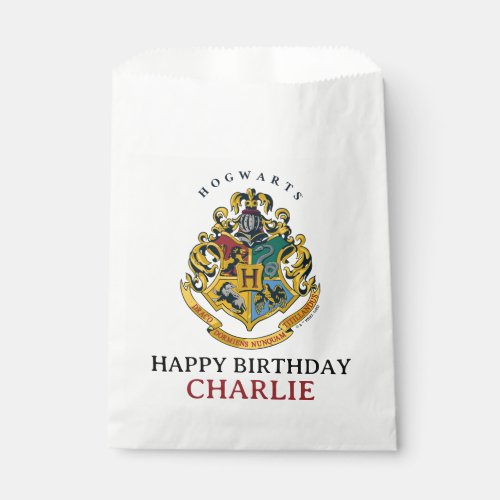 Harry Potter Hogwarts Crest Birthday  Favor Bag
