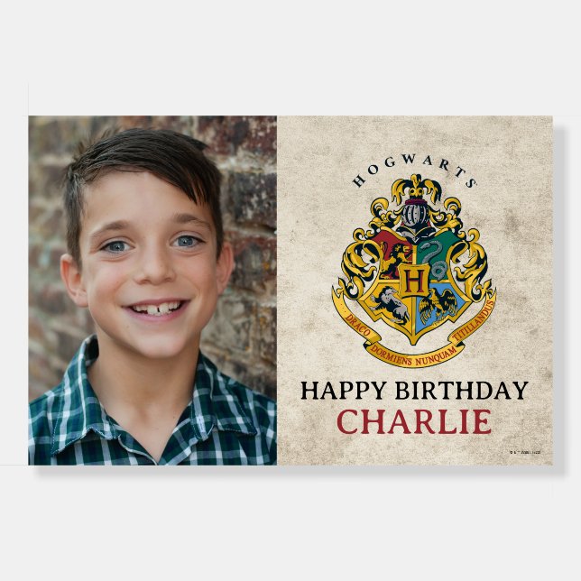 Harry Potter Hogwarts Crest Birthday  Foam Board (Front)