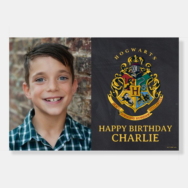Harry Potter Hogwarts Crest Birthday  Foam Board (Front)