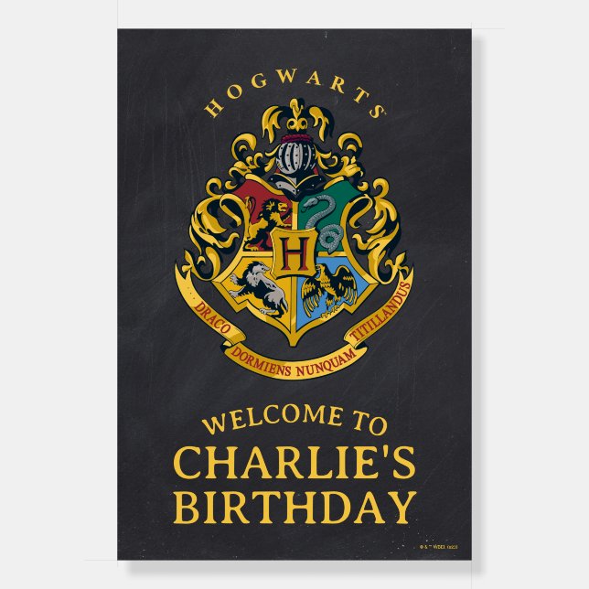Harry Potter Hogwarts Crest Birthday  Foam Board (Front)