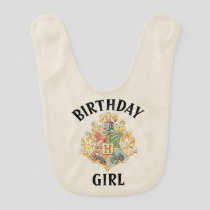Harry Potter | Hogwarts Crest Birthday Girl Baby Bib