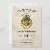 Harry Potter Hogwarts Crest Birthday  Invitation (Front)
