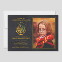 Harry Potter Hogwarts Crest Birthday - Photo Invitation