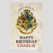Harry Potter Hogwarts Crest Birthday Poster