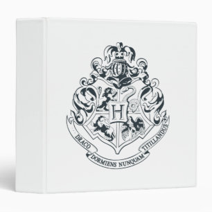 Harry Potter   Hogwarts Crest - Black and White Binder
