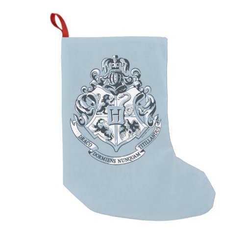 Harry Potter  Hogwarts Crest _ Blue Small Christmas Stocking